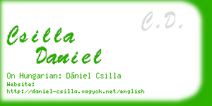 csilla daniel business card